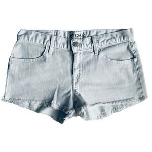 Wildfox Daytrip Clean White Wash Raw Hem Jean Shorts 25